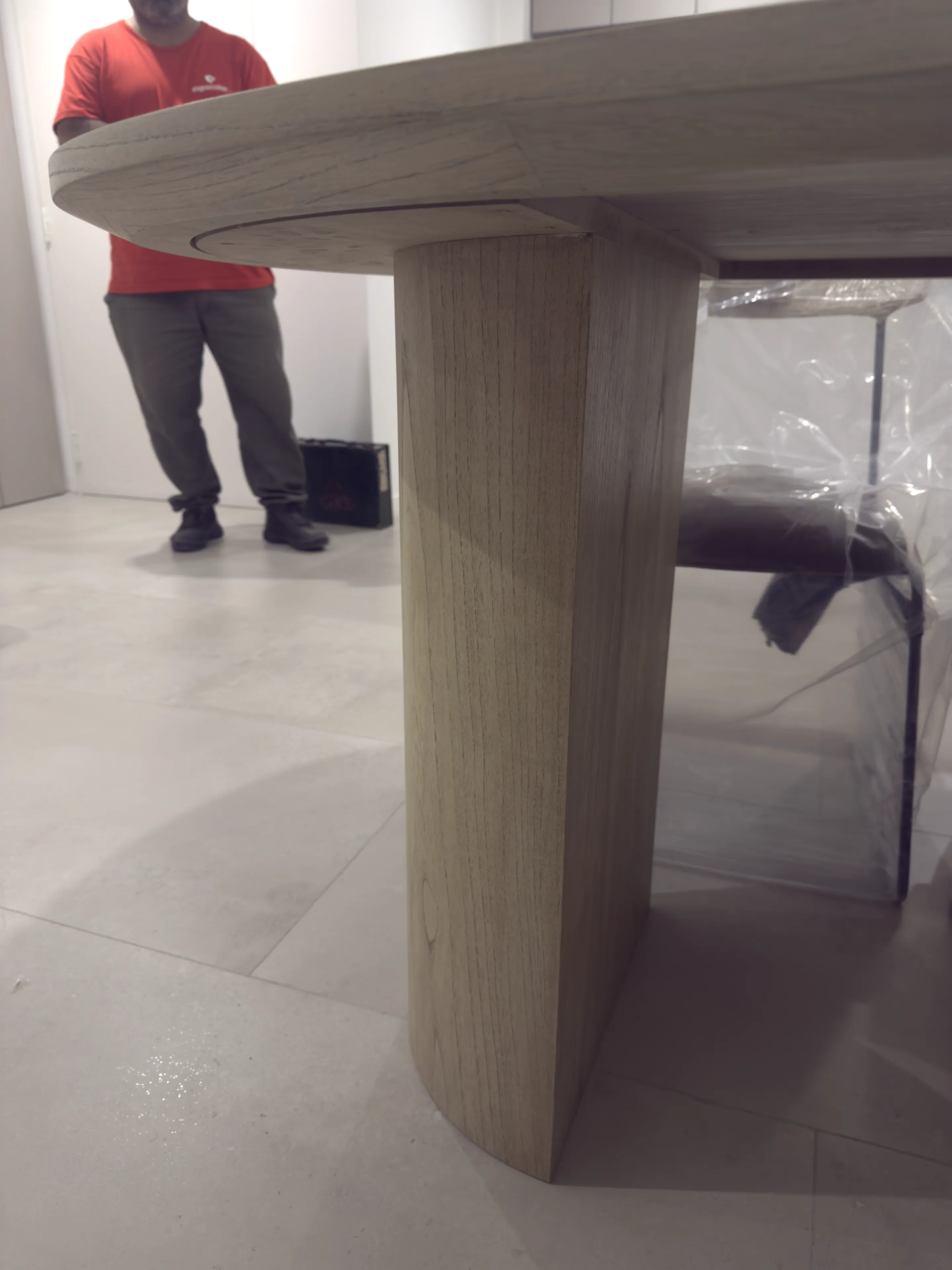 Mesa auxiliar de madera a medida