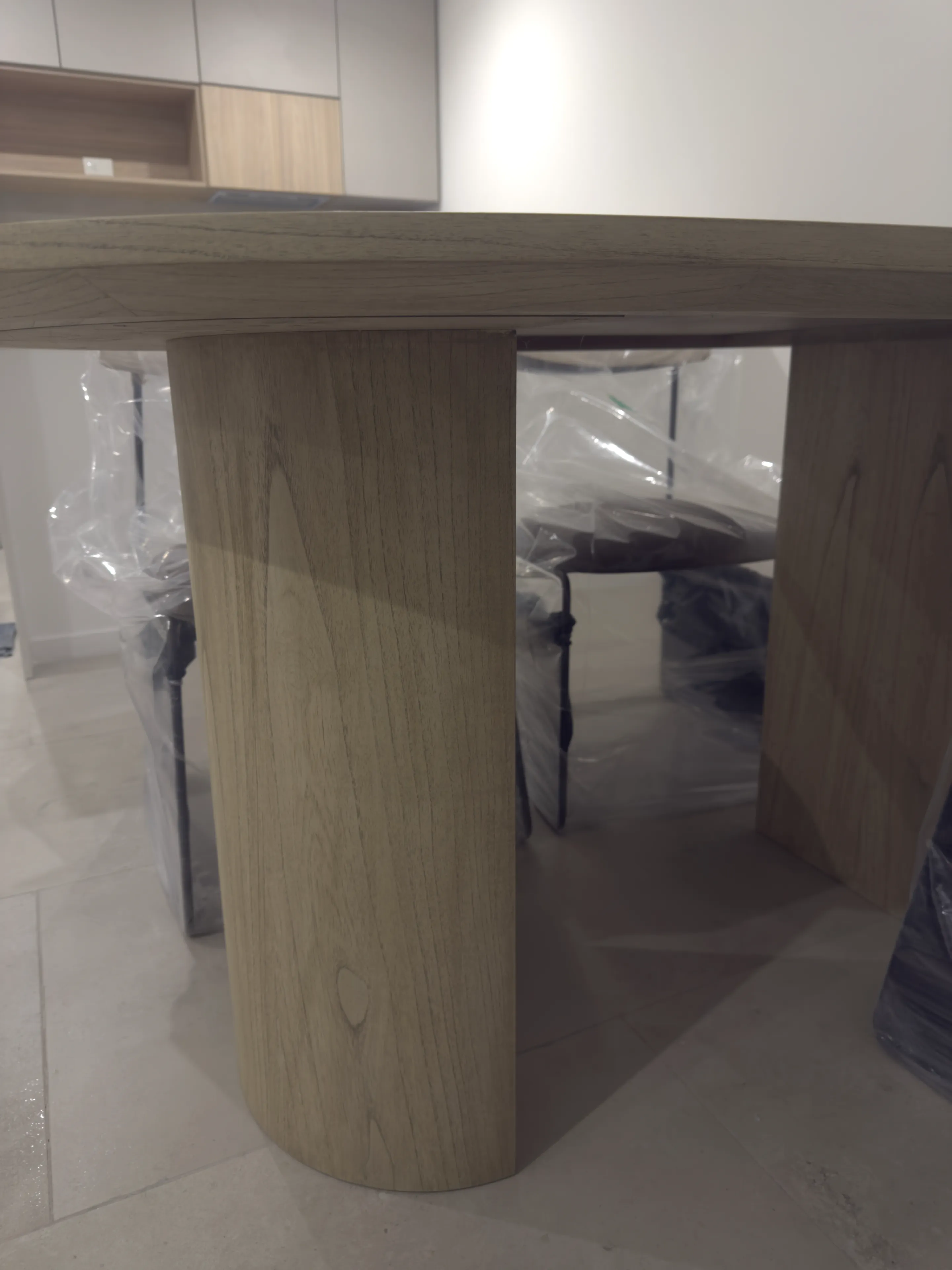 Mesa auxiliar de madera a medida